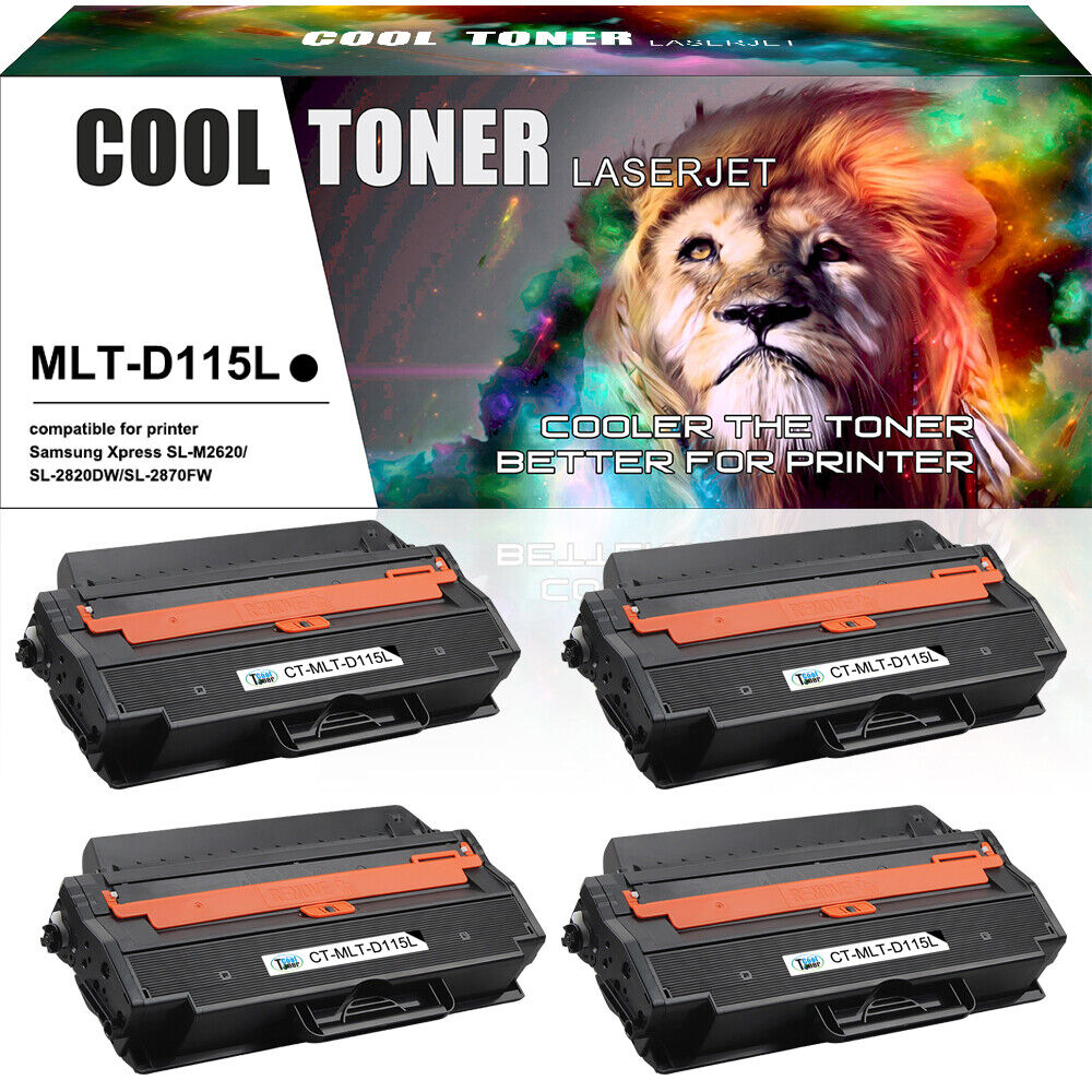 4PK MLT-D115L Toner Cartridge for Samsung Xpress SL-M2830DW SL-M2880FW Printer