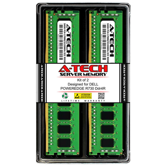 32GB 2x 16GB PC4-2133 RDIMM Dell PowerEdge R730xd R730 Memory RAM