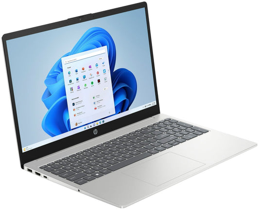 HP 15 Laptop 15.6" HD Pentium Quad-Core N200 8GB 128GB UFS Webcam Win 11 Silver