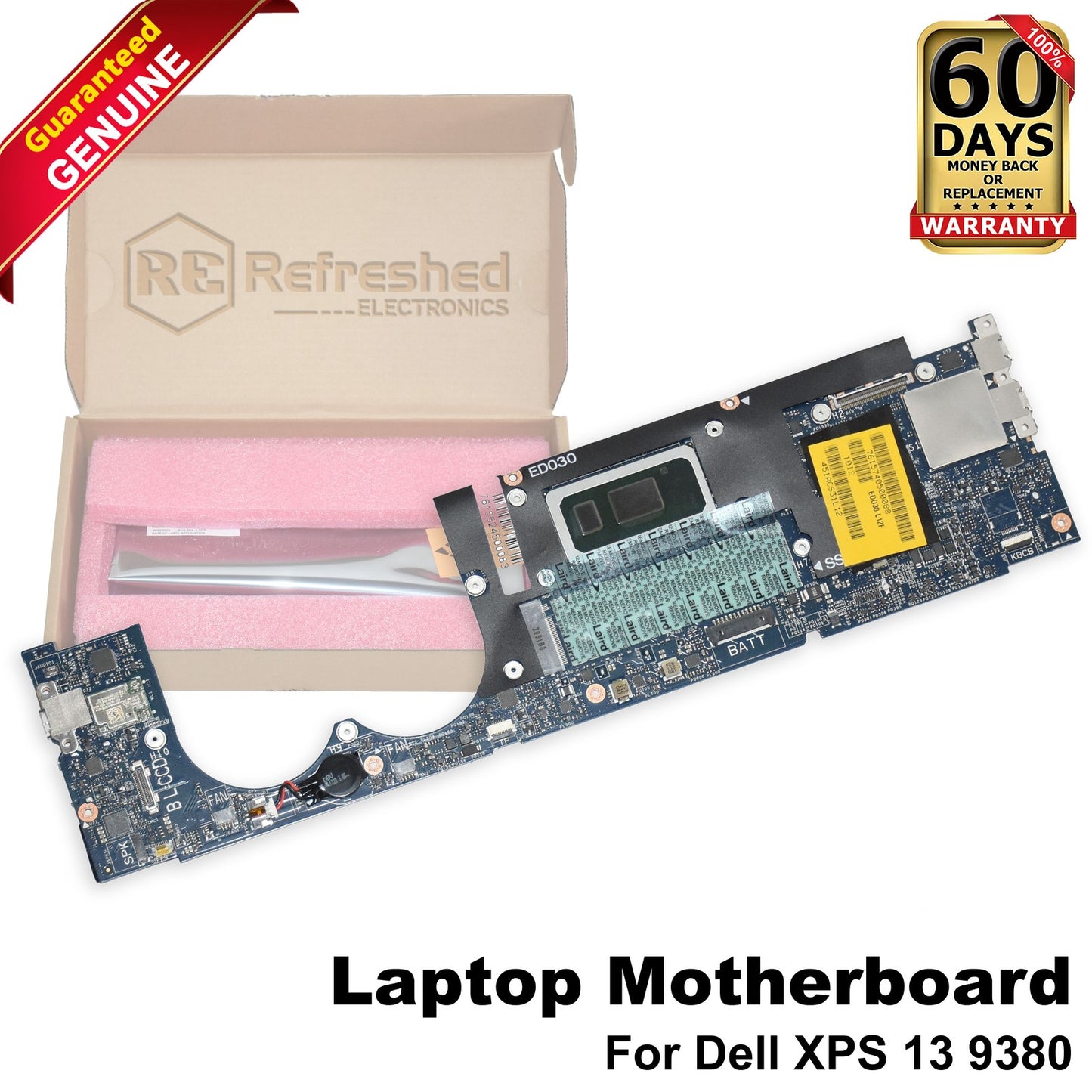 Dell XPS 13 9380 Motherboard i7-8565U 1.8GHz Quad-Core 16GB Ram LA-E672P 88MRW