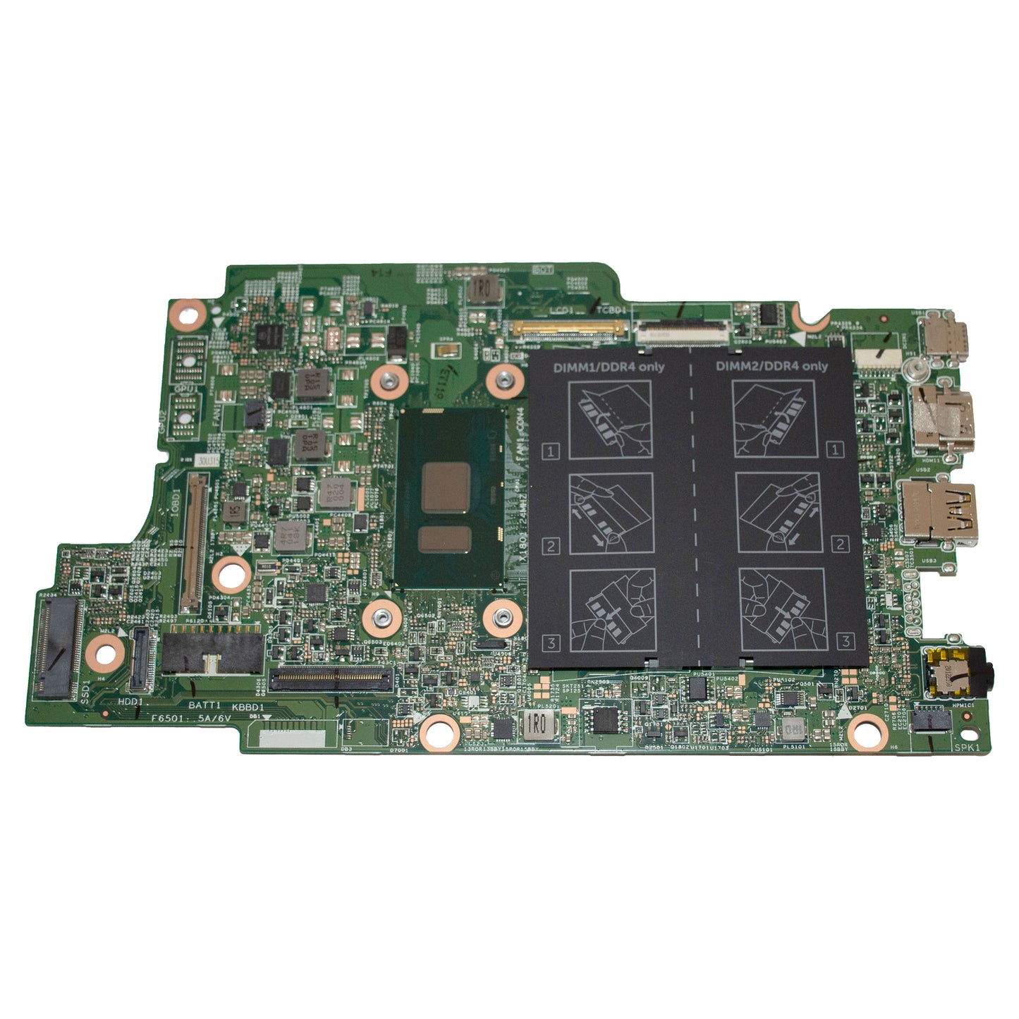 Genuine Dell Latitude 13 3379 i5-6300U 2.4GHz DDR4 Laptop Motherboard 4C6W0