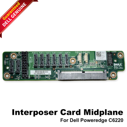 New Dell Poweredge C6220 Interposer Card Midplane F2XD0 w/Bracket 35T21 0F2XD0