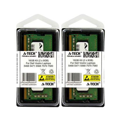16GB 2x 8GB DDR4 Memory RAM for DELL VOSTRO 13"/14"/15" 5468 5471 5568 7570 7580