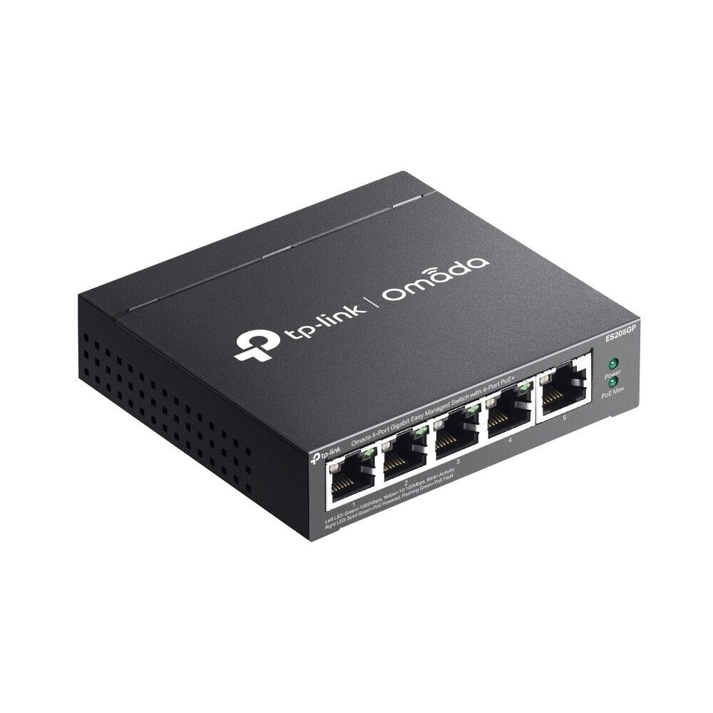 TP-Link ES205GP | Omada 5-Port Gigabit Easy Managed Switch | 4* PoE+ Ports