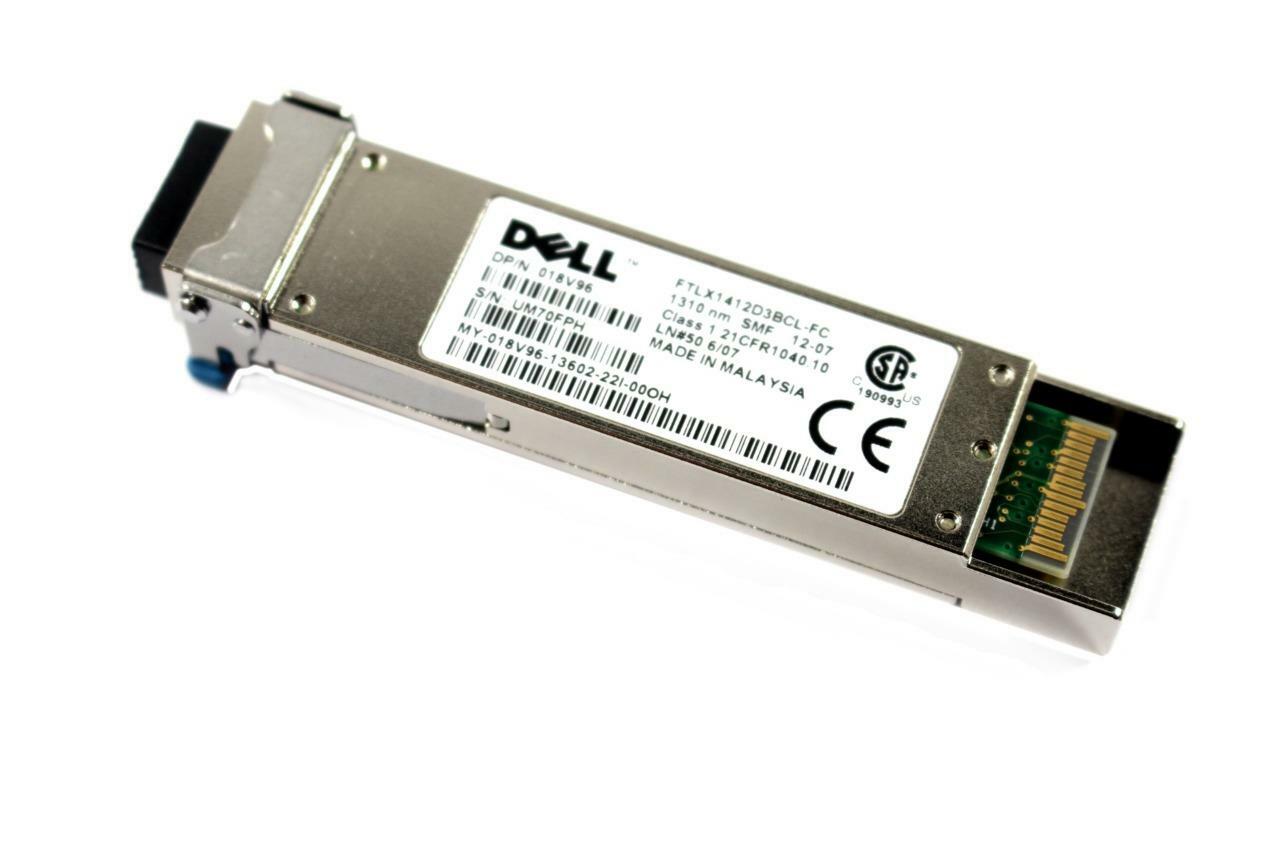 Dell FTLX1412D3BCL-FC 10GBase-LR Duplex LC XFP Transceiver Module 18V96