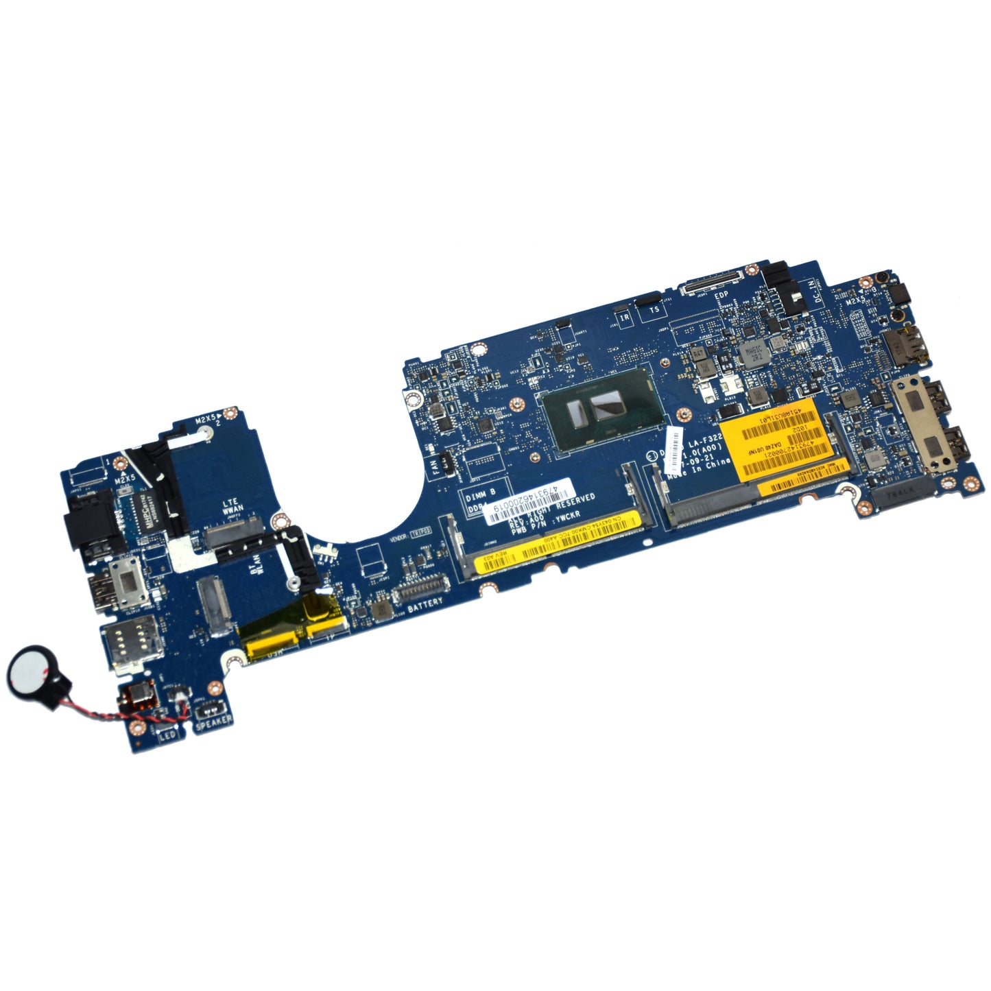 Dell Latitude 7490 Motherboard i3-7130U Dual-Core 2.7GHz LA-F322P 43Y54