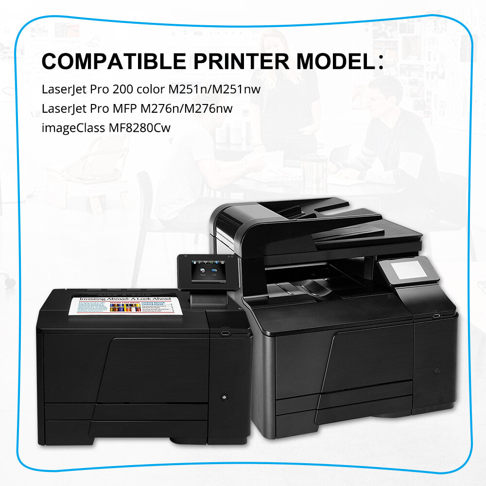 10 CF210A Black Toner Cartridge For HP 131A LaserJet Pro 200 Color M251n M251nw