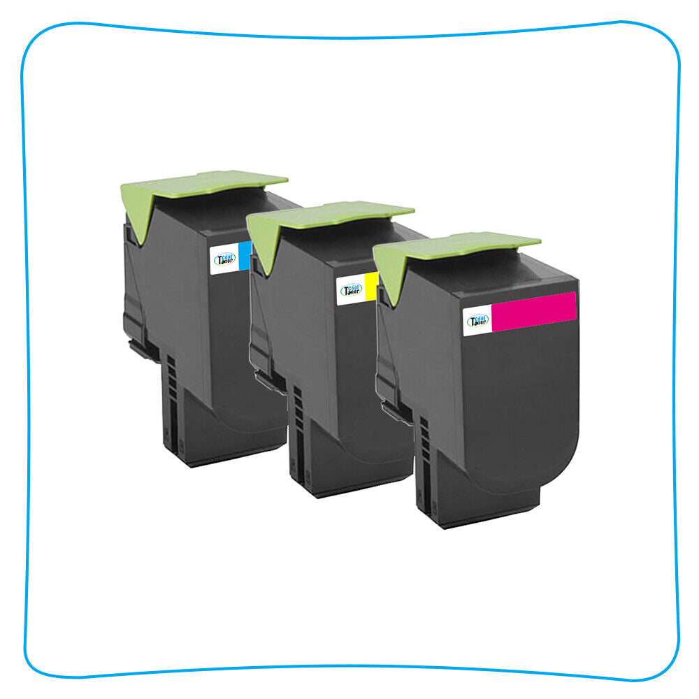 3PK CMY Color Toner Cartridge for Lexmark CS317dn CS417dn CS517de CX317dn CX517