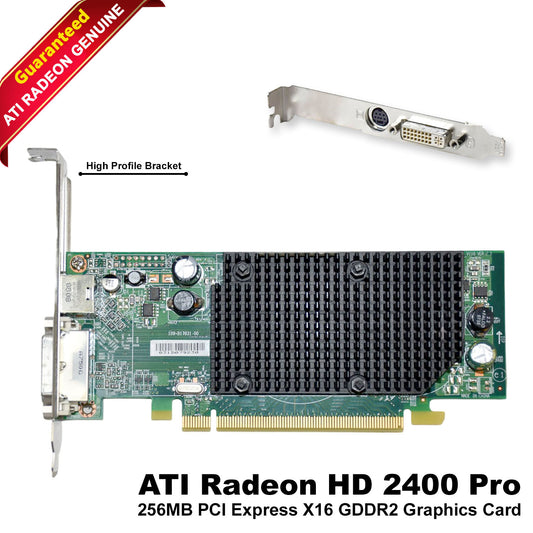 ATI Radeon HD 2400 Pro 256MB PCIe X16 Graphics Card - Great for Basic Gaming!