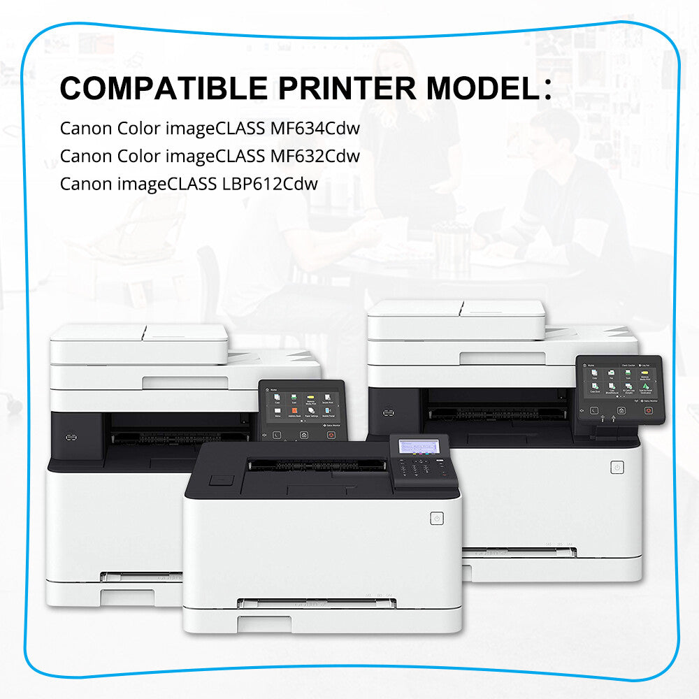 2PK Toner Compatible for Canon 045H 045HK ImageClass MF634Cdw MF632Cdw LBP612Cdw