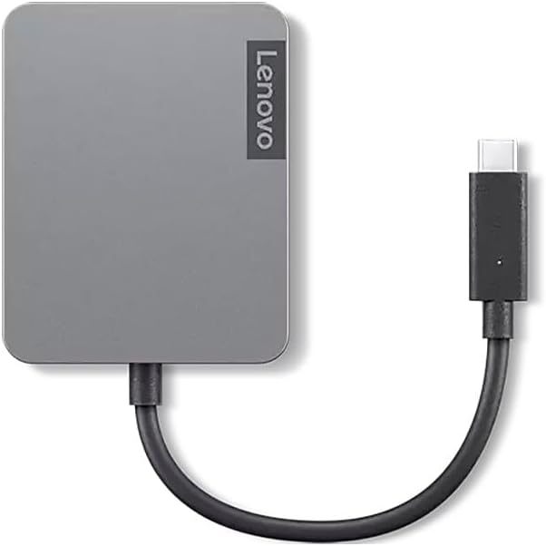 New Lenovo USB-C Travel Hub Gen2 Portable HDMI VGA USB-A Ethernet - 4X91A30366