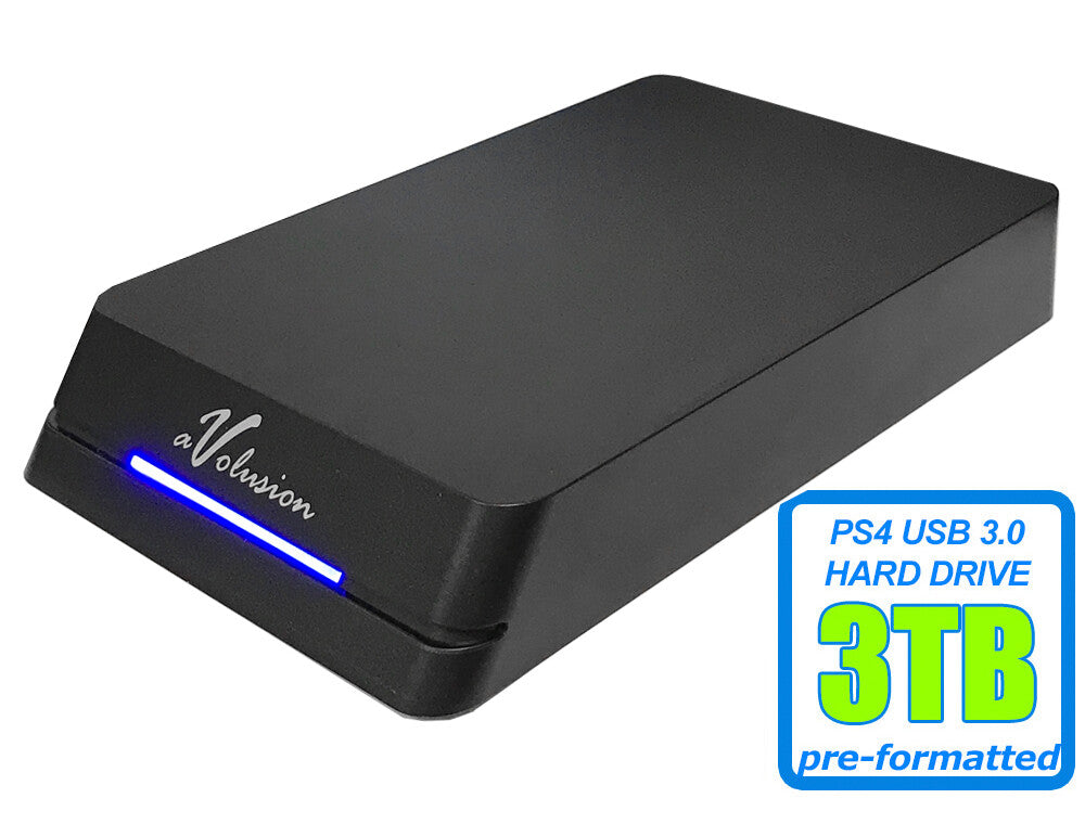 Avolusion 3TB HDDGear Pro External USB 3.0 Gaming Hard Drive - PS4, PS4 Slim Pro