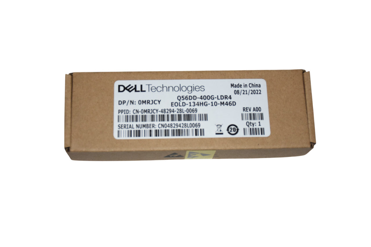 Lot of 2 Dell Q56DD-400G-LDR4 400G QSFP-DD 1310nm 10km MPO SMF Transceiver MRJCY