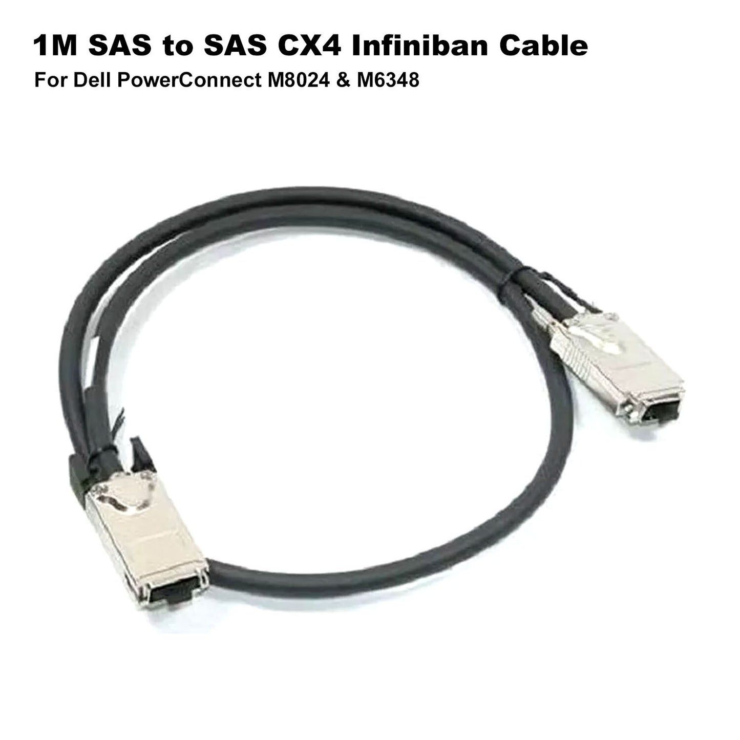 New Dell Power Connect M8024 M6348 1M SAS To SAS CX4 InfiniBand Cable H898K (NOT FOR HOME PC)