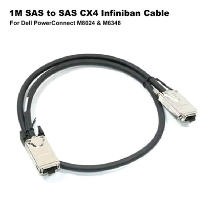 New Dell Power Connect M8024 M6348 1M SAS To SAS CX4 InfiniBand Cable H898K (NOT FOR HOME PC)