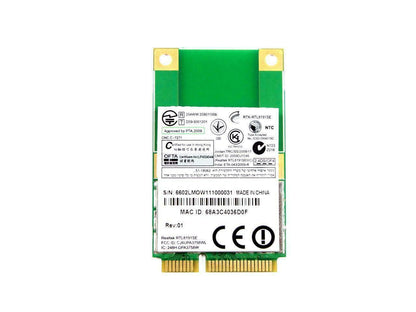 Lot 10 REALTEK WN6602L Wireless Card Mini-PCI-e LITE-ON 6042B0108208 V000190550