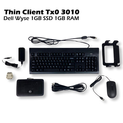 Dell Wyse Tx0 3010 Thin Client MARVEL PJ4 v7 1.0GHz 1GB SSD 1GB RAM ThinOS GTKDC
