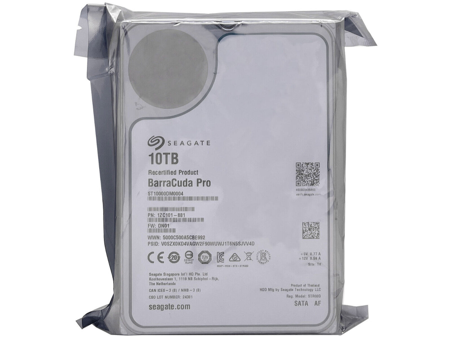 Seagate Barracuda Pro (ST10000DM0004) 10TB SATA 6Gbps 3.5" Internal Hard Drive