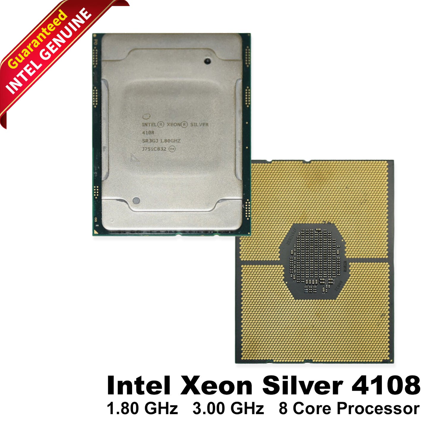 Lot of 5 Intel Xeon 4108 CPU Processor 8 Core 3GHz 11MB L3 85W BX806734108 SR3GJ