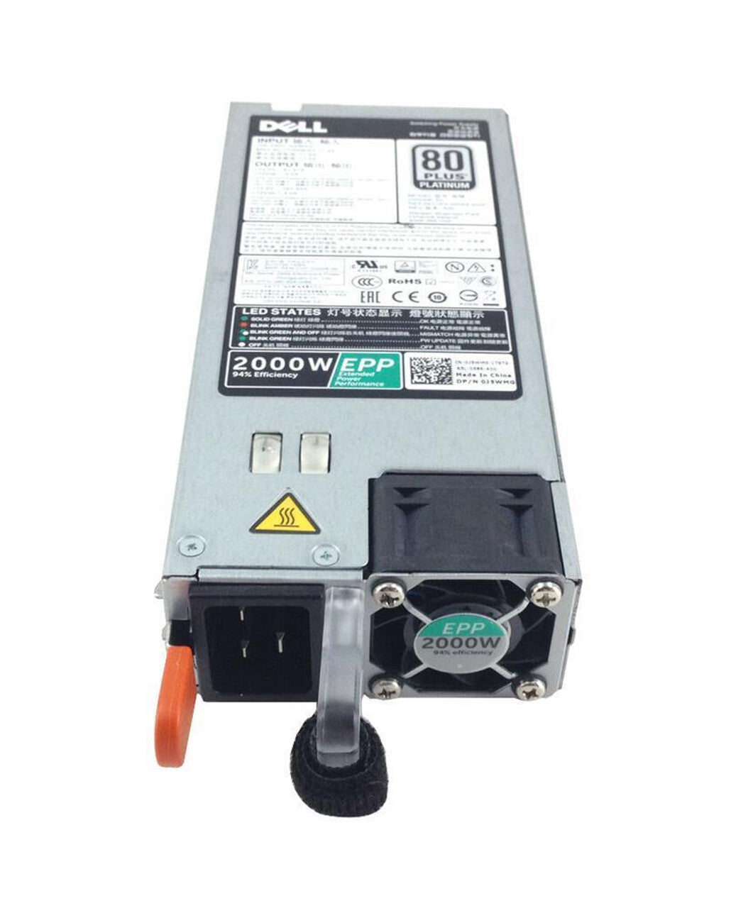 For Dell R530 R630 R730 R830 R840 R940 2000W Server Power Supply XYK93 960VR