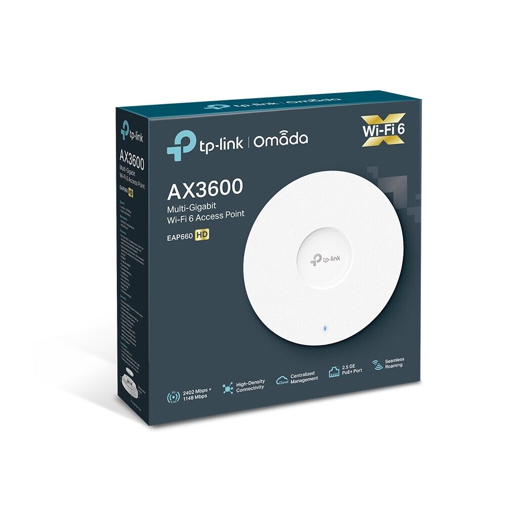 TP-Link EAP660 HD | AX3600 Wireless Dual Band Ceiling Mount Wi-Fi 6 Access Point