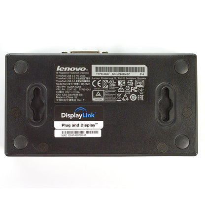 Lenovo ThinkPad USB 3.0 Pro Dock 40A7 03X7130 DK1522 Docking Station w/ 45w AC