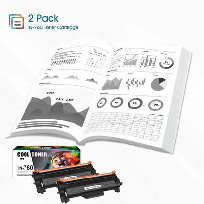 10PK TN760 Toner Cartridge For Brother TN730 MFC-L2710DW L2550DW HL-L2350DW
