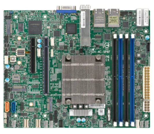 SuperMicro X12SDV-4C-SP6F MB - Embedded FlexATX, Xeon ICX-D, Dual 25GSFP28