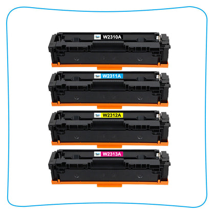 4Pk Color Toner W2310A (No Chip) Compatible With HP 215A M155 M182nw M183fw MFP