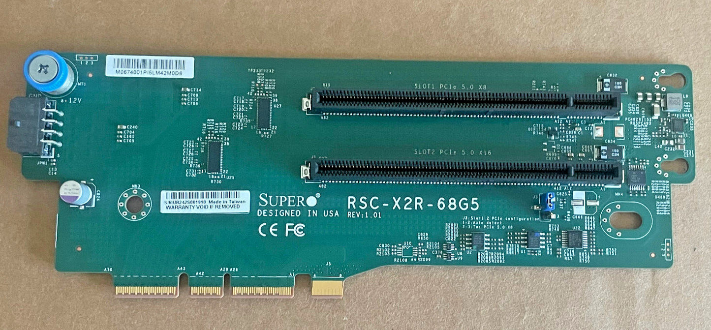 Supermicro RSC-X2R-68G5 2U RHS Storage Riser card