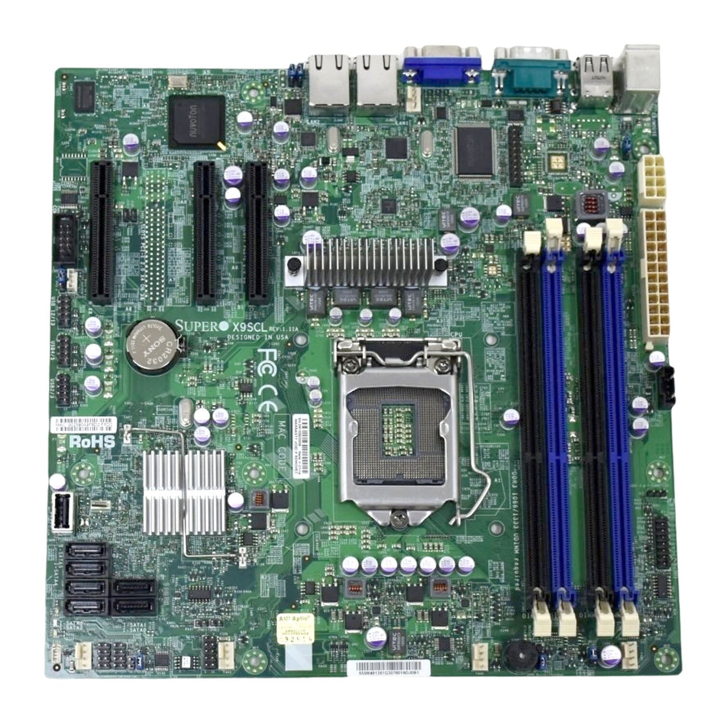 Genuine SUPERMICRO X9SCL 32GB LGA 1155 Intel C202 E3 DDR3 Motherboard