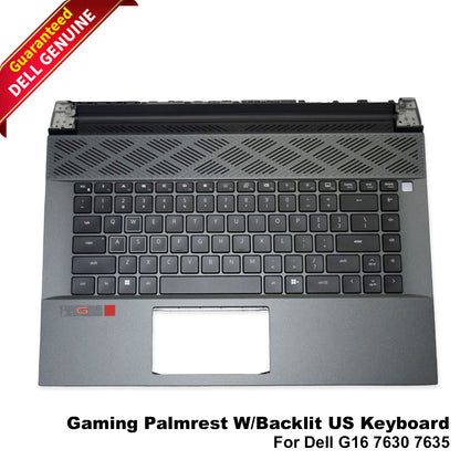 New Dell G16 7630 7635 Gaming Palmrest Upper Case w/ Backlit US Keyboard FDWCX