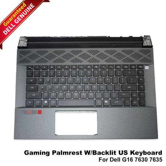 New Dell G16 7630 7635 Gaming Palmrest Upper Case w/ Backlit US Keyboard FDWCX