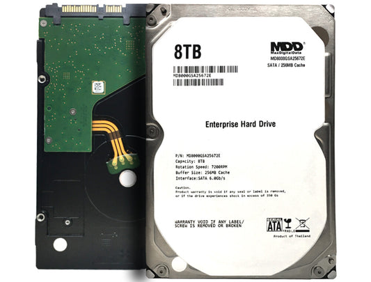 MDD 8TB 7200 RPM 256MB Cache SATA 6.0Gb/s 3.5" Internal Enterprise Hard Drive