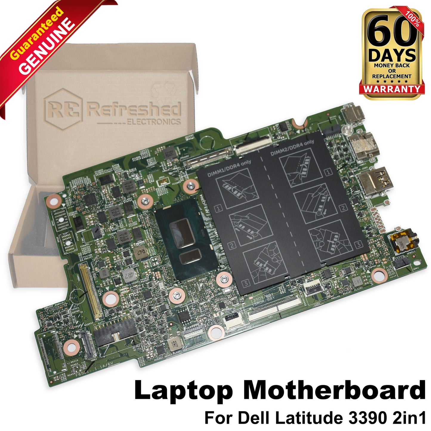 Genuine Dell Latitude 3390 Core i3-8130U 2.2GHz DDR4 Laptop Motherboard G1MGM