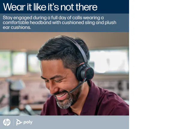 Poly Voyager Focus 2 Microsoft Teams Certified USB-C-C Headset +USB-C/A Adapter