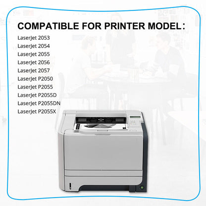 10 Pack Black Toner Compatible With HP CE505X 05X LaserJet P2053 P2055d P2055x