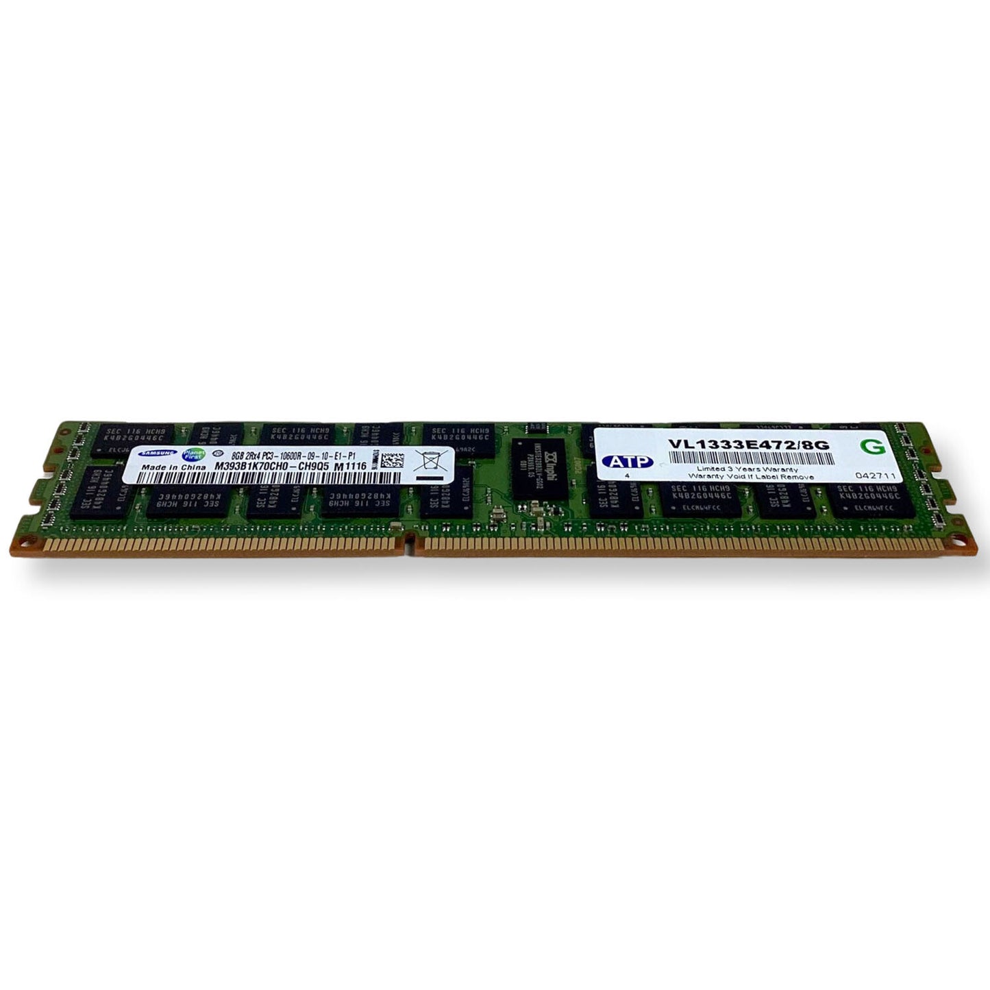 Samsung M393B1K70CH0-CH9Q5 8GB DDR3 1333Mhz PC3-10600 Server RAM ECC XG2VK (NOT FOR HOME PC)