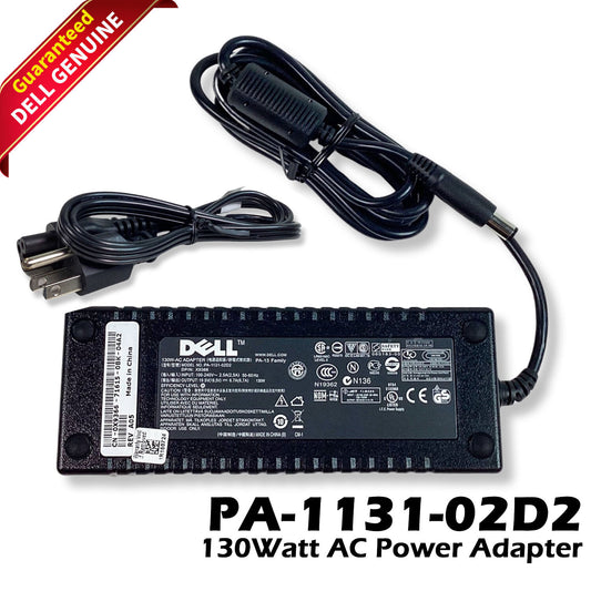 Dell Inspiron 1420 130-Watts 19.5V 6.7A Power Adapter with Power Cord X9366