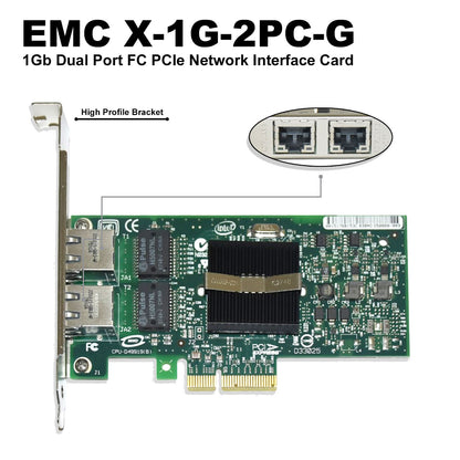 Dell EMC P-X-1G-2PC-G Dual Port 1 Gigabit Ethernet PCIe Network Interface Card