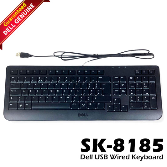Dell SK-8185 US English 104-Keys Black USB Wired Slimline Desktop KeyboardY526K