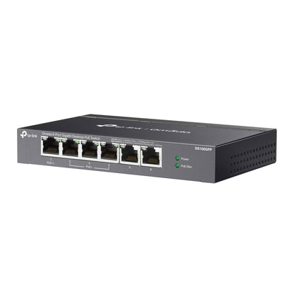 TP-Link DS106GPP | Omada 6-Port Gigabit Unmanaged PoE++ Desktop Switch |