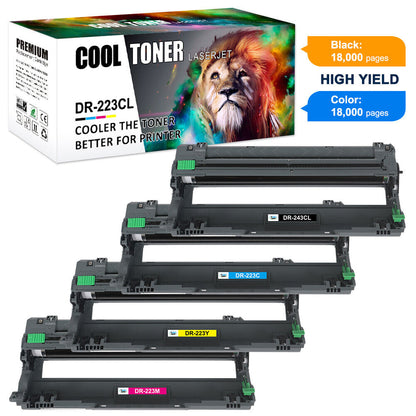 4PK DR223CL Drum Unit for Brother TN223 TN227 HL-L3210CW HL-L3230CDW HL-L3270CDW