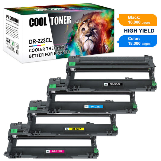 4PK DR223CL Drum Unit for Brother TN223 TN227 HL-L3210CW HL-L3230CDW HL-L3270CDW