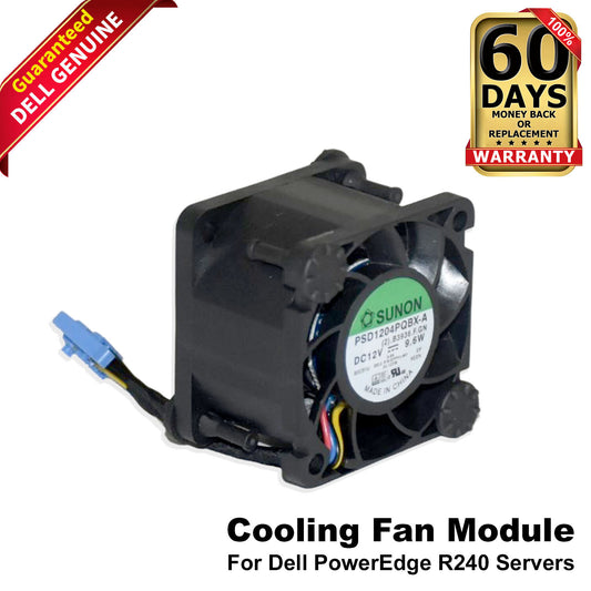 Lot of 2 Dell PowerEdge R240 12V Server Cooling Fan Assembly - MR10W
