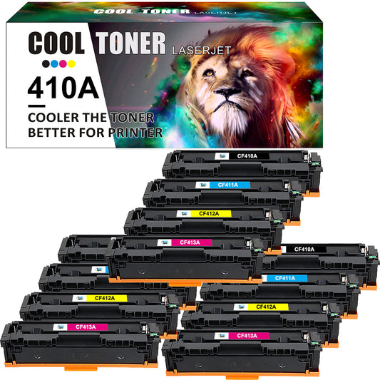12x CF410A Toner Compatible with HP 410A Laserjet Pro M452dw MFP M477fnw M477fdw