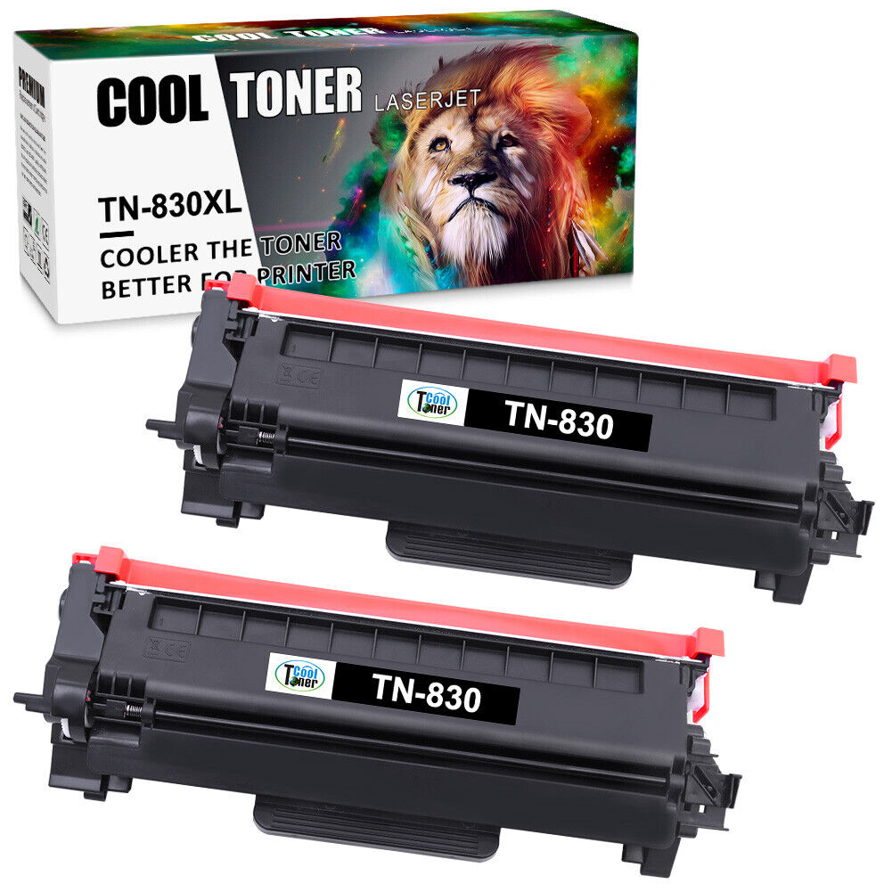 2Pack TN830XL Toner Cartridges for For Brother HL-L2405W MFC-L2760DW MFC-L2820DW