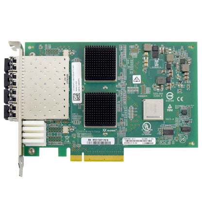 Dell QLogic QLE2564 Quad-Port 8Gb/s FC SFP+ PCIe 2.0 x8 Host Bus Adapter 45GPC