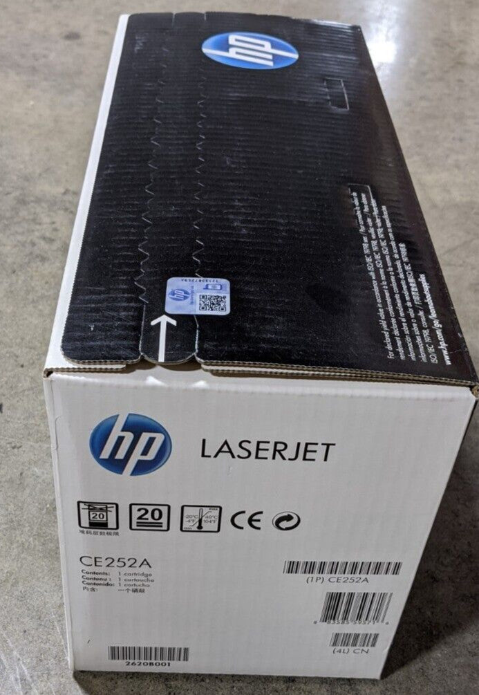 Genuine HP 504A CE252A Yellow Toner Cartridge 7K Page LaserJet CP3525 CM3530 NEW