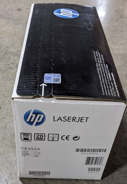 Genuine HP 504A CE252A Yellow Toner Cartridge 7K Page LaserJet CP3525 CM3530 NEW